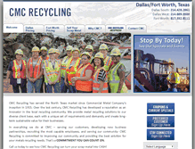 Tablet Screenshot of cmcrecyclingdfw.com